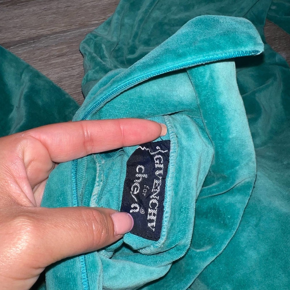 Givenchy for ChesaVelour Aqua Quarter Zip - Picture 10 of 11